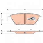 ARKA FREN BALATASI CADDY - GOLF6 - JETTA - A3 2010 >